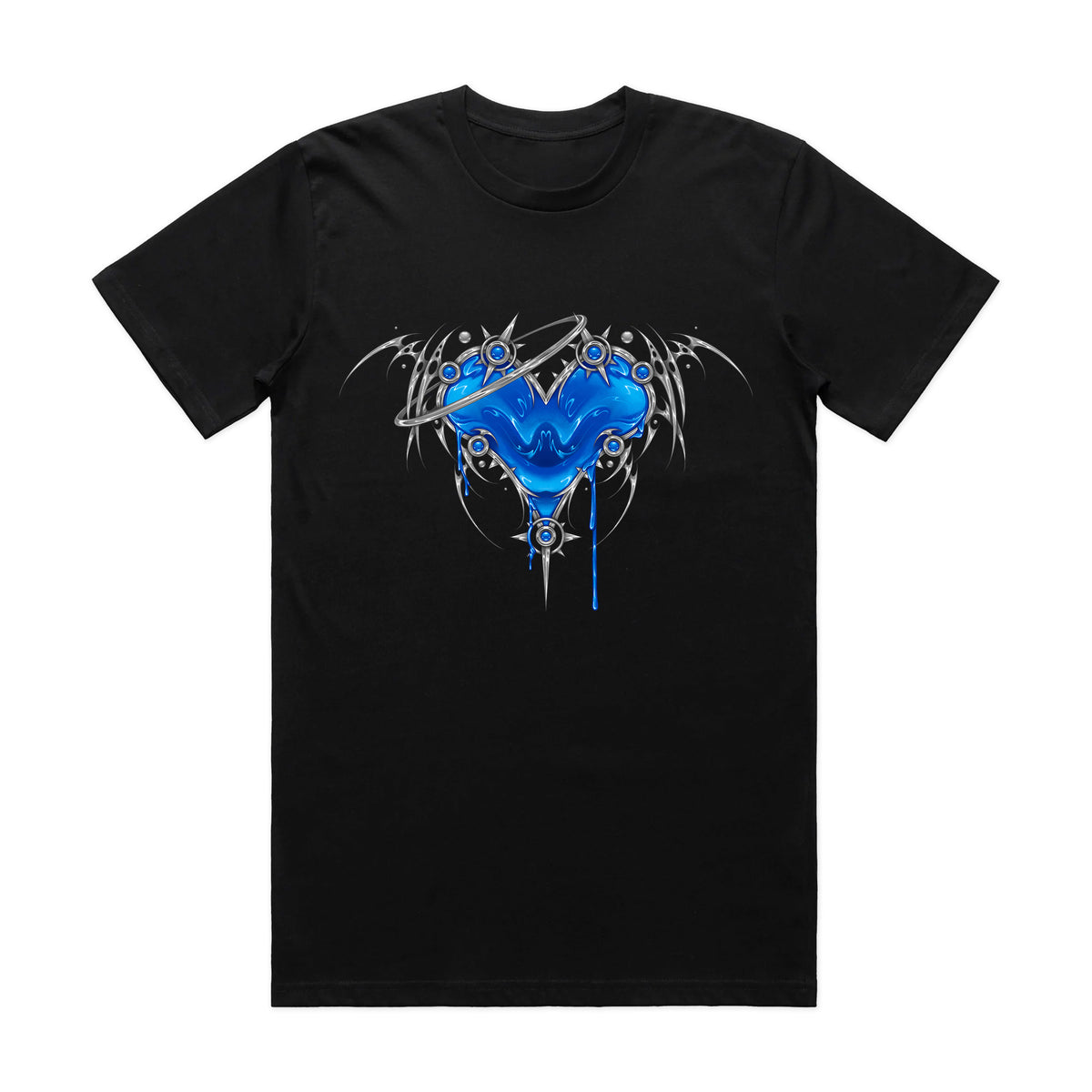 Blue Heart Tee BLACK (PREORDER)